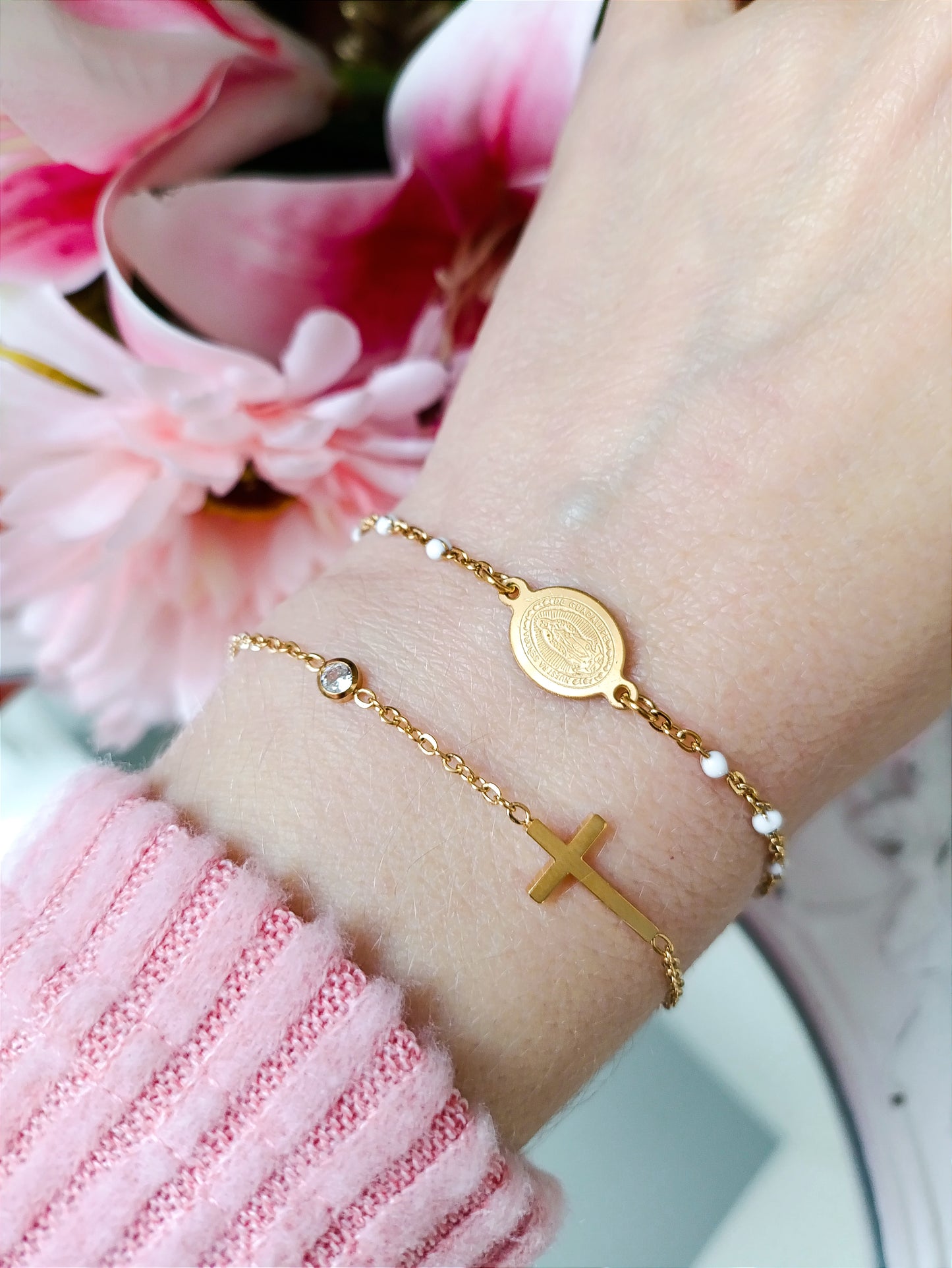 Bracelet Hope / Acier inoxydable et croix