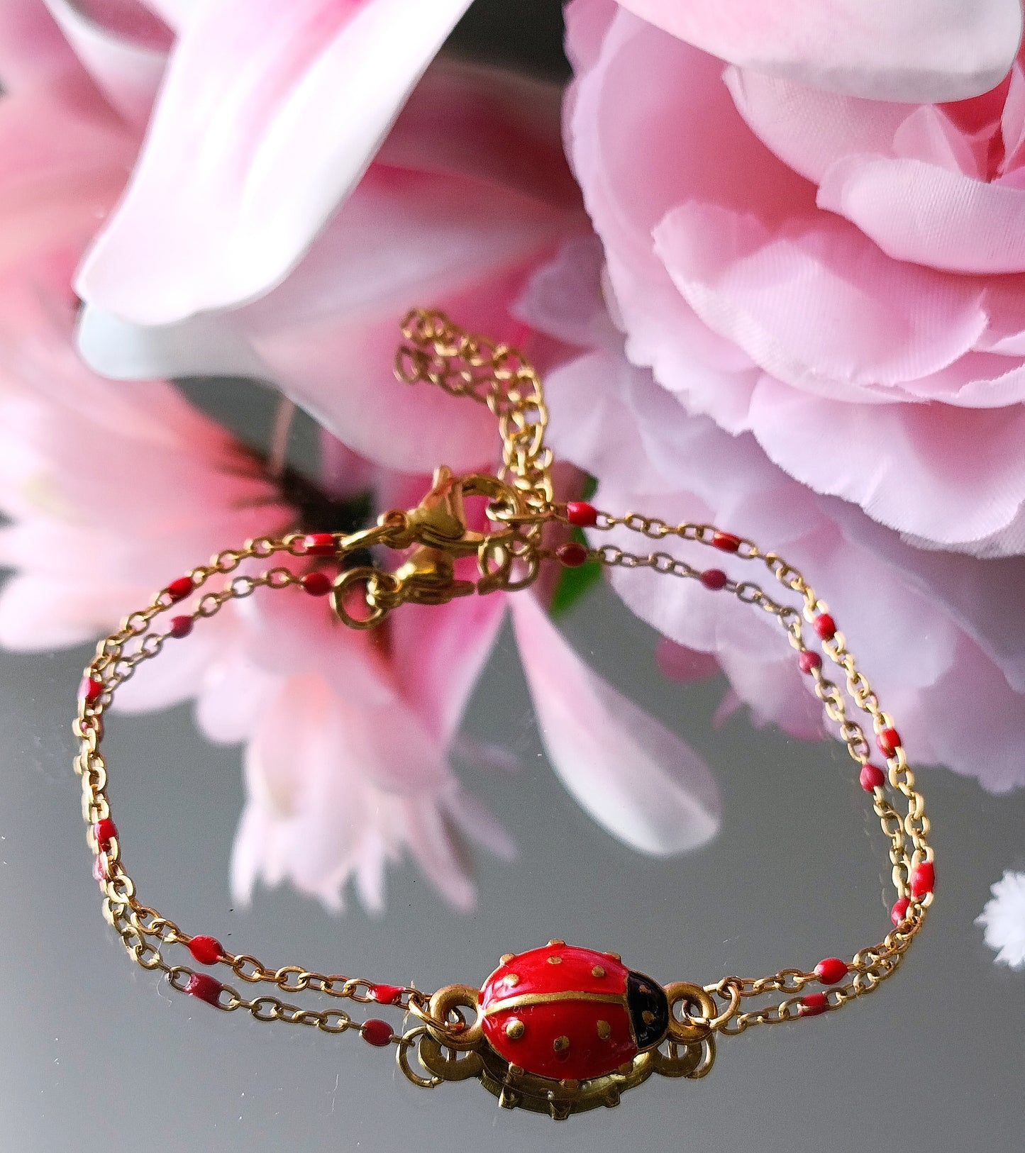 bracelet coccinelle, bracelet coccinelle original, bracelet coccinelle fantaisie, site de bijoux de créateur, meilleur site de bijoux fantaisie