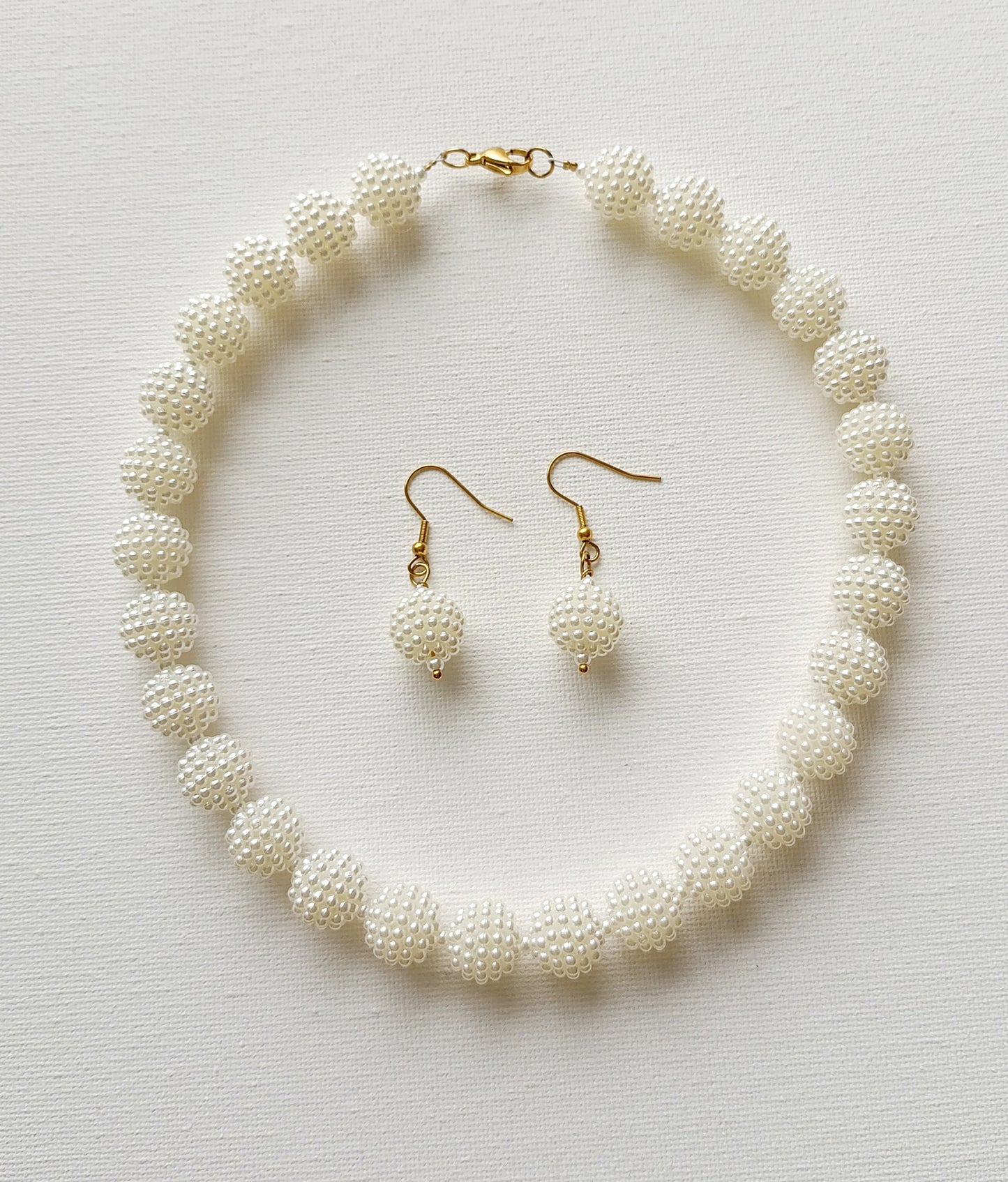 Bracelet Flocons de neige / Bracelet en perles et Acier inoxydable