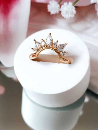 Bague Déesse / Acier inoxydable et oxydes de zirconium