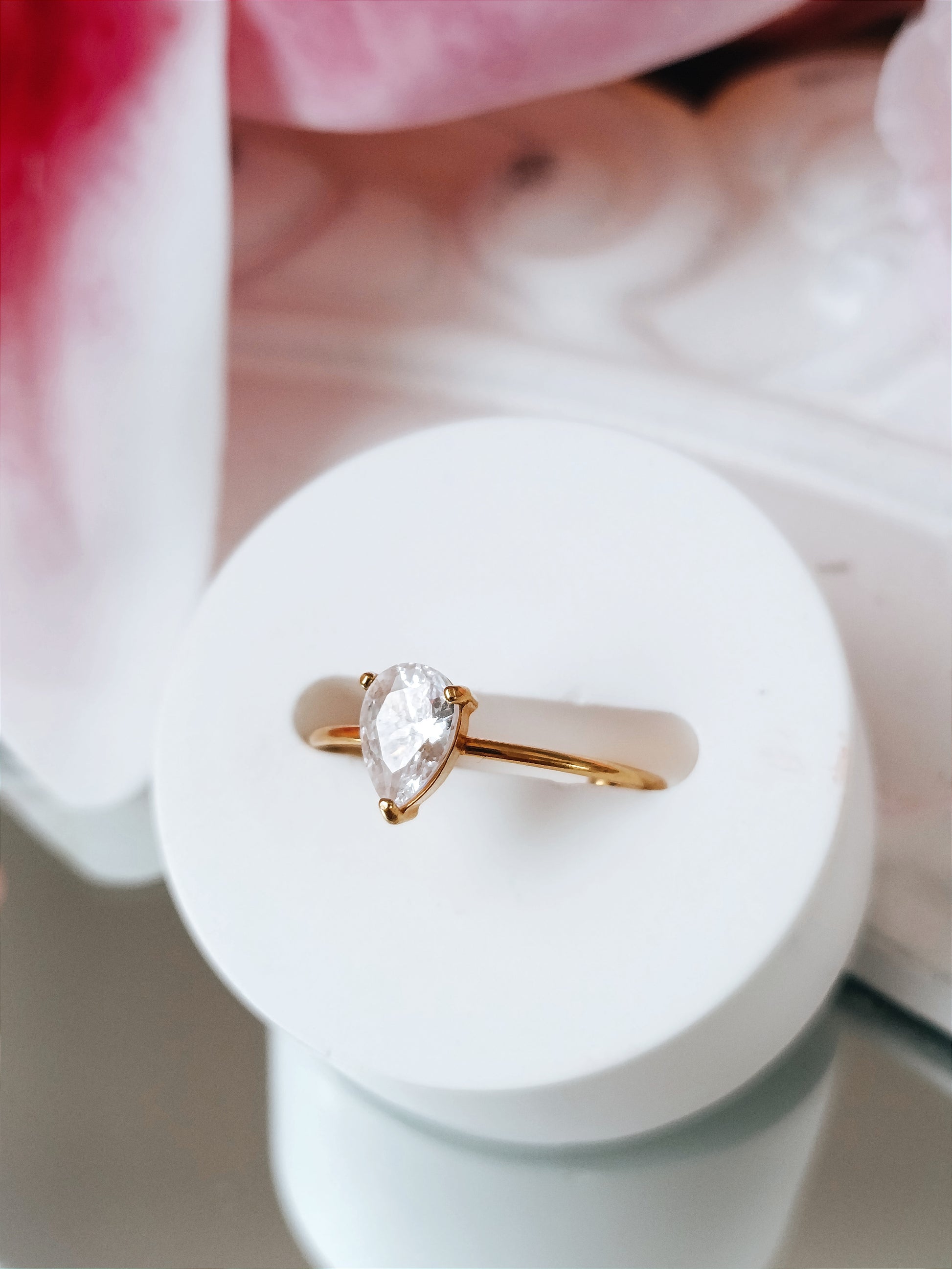 Bague Oui réglable en acier Des Sa