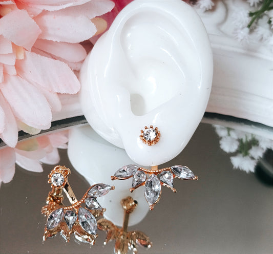 Boucles d'oreilles Précieuses / Acier inoxydable et zircons