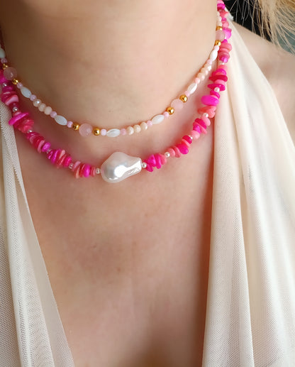 collier femme en vrais perles de nacre, collier femme en coquillages, collier femme en vrais coquillages, idée cadeau fête des mères, créatrice de bijoux fantaisie, créatrice française de bijoux fantaisie, bijoux en acier inoxydable pas cher, idée cadeau femme saint valentin, idée cadeau anniversaire femme