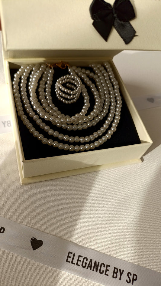 COFFRET de Noël Samantha, créations de bijoux en perles irisées et acier inoxydable