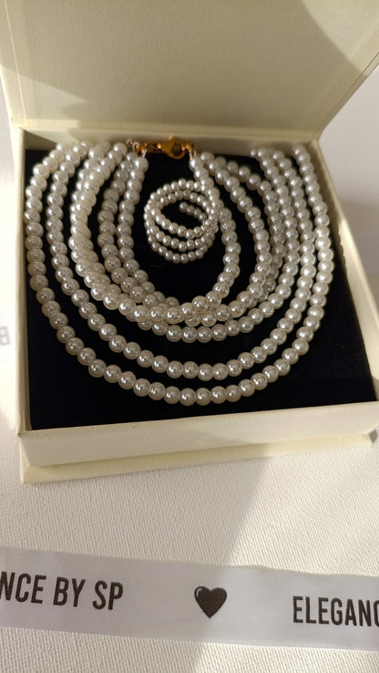 COFFRET de Noël Samantha, créations de bijoux en perles irisées et acier inoxydable
