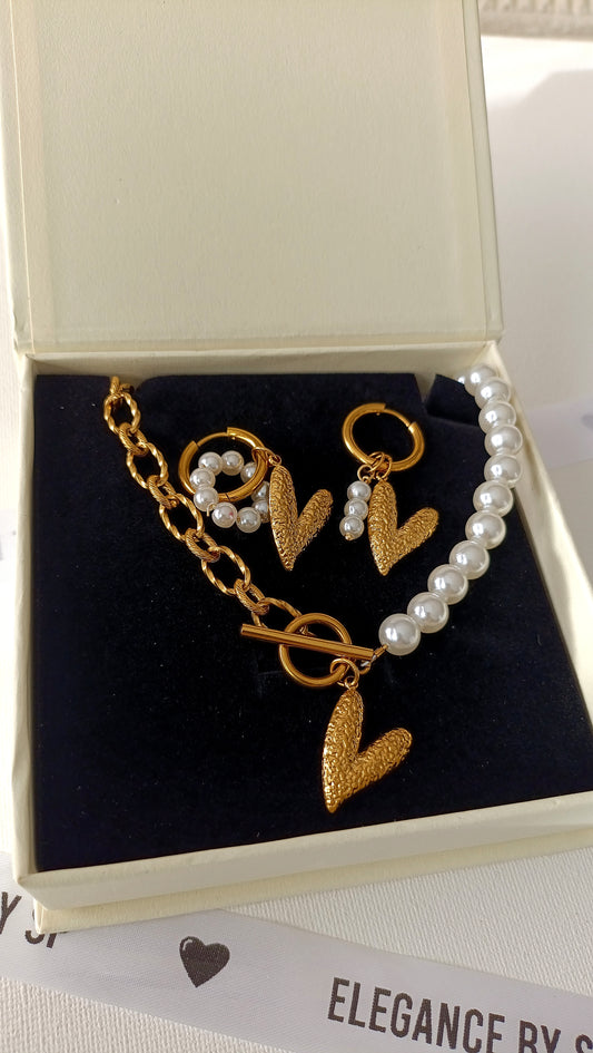 COFFRET de Noël Laura, créations de bijoux en perles irisées et acier inoxydable