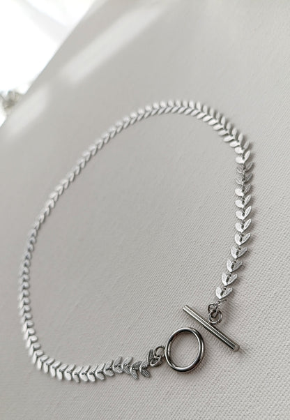 Collier Fleur  / Création de collier en Acier inoxydable