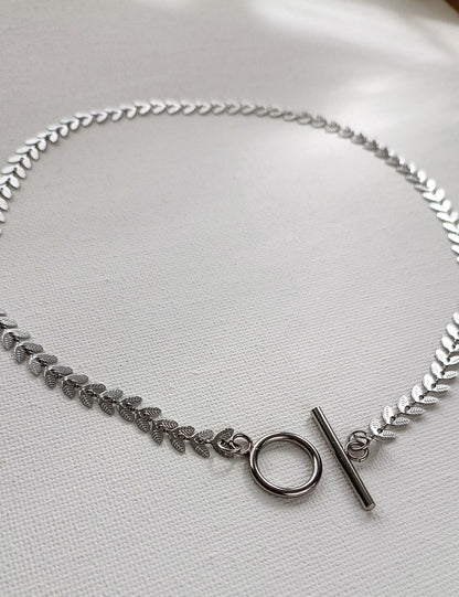 Collier Fleur  / Création de collier en Acier inoxydable