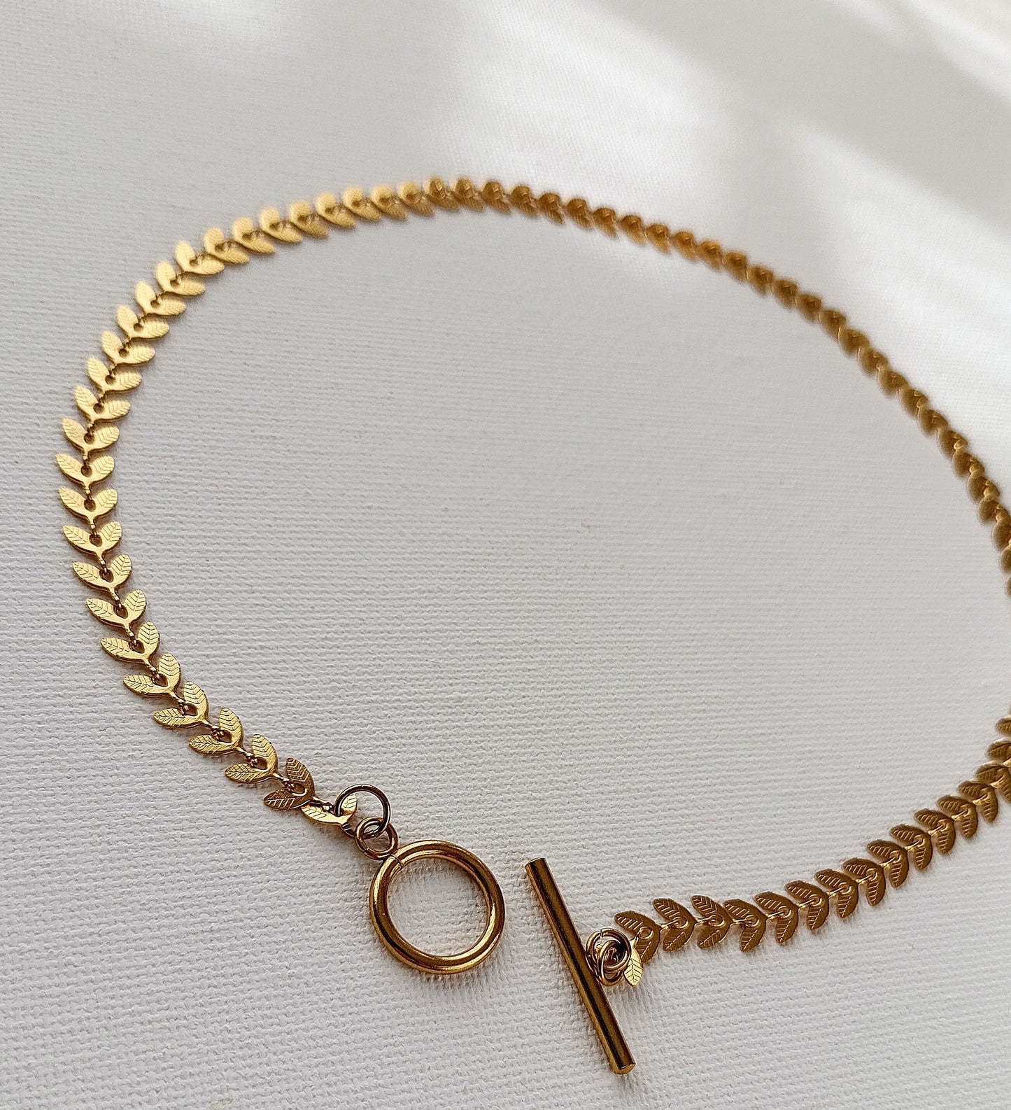 Collier Fleur  / Création de collier en Acier inoxydable