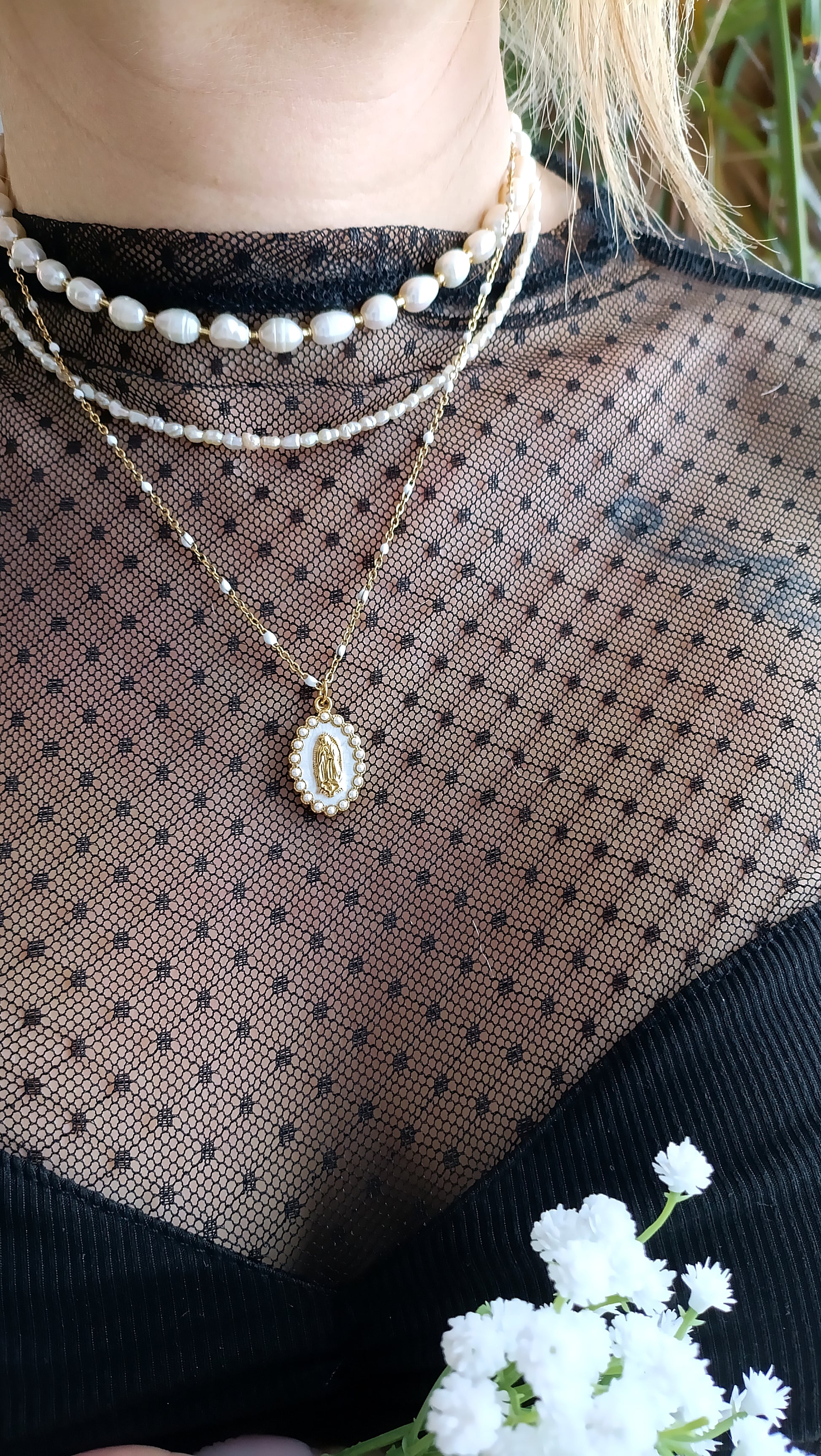 collier femme médaille miraculeuse, médaille miraculeuse collier femme, collier avec une médaille miraculeuse pour femme, collier médaille miraculeuse fantaisie