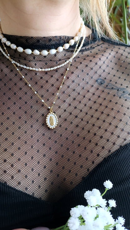 collier femme médaille miraculeuse, médaille miraculeuse collier femme, collier avec une médaille miraculeuse pour femme, collier médaille miraculeuse fantaisie