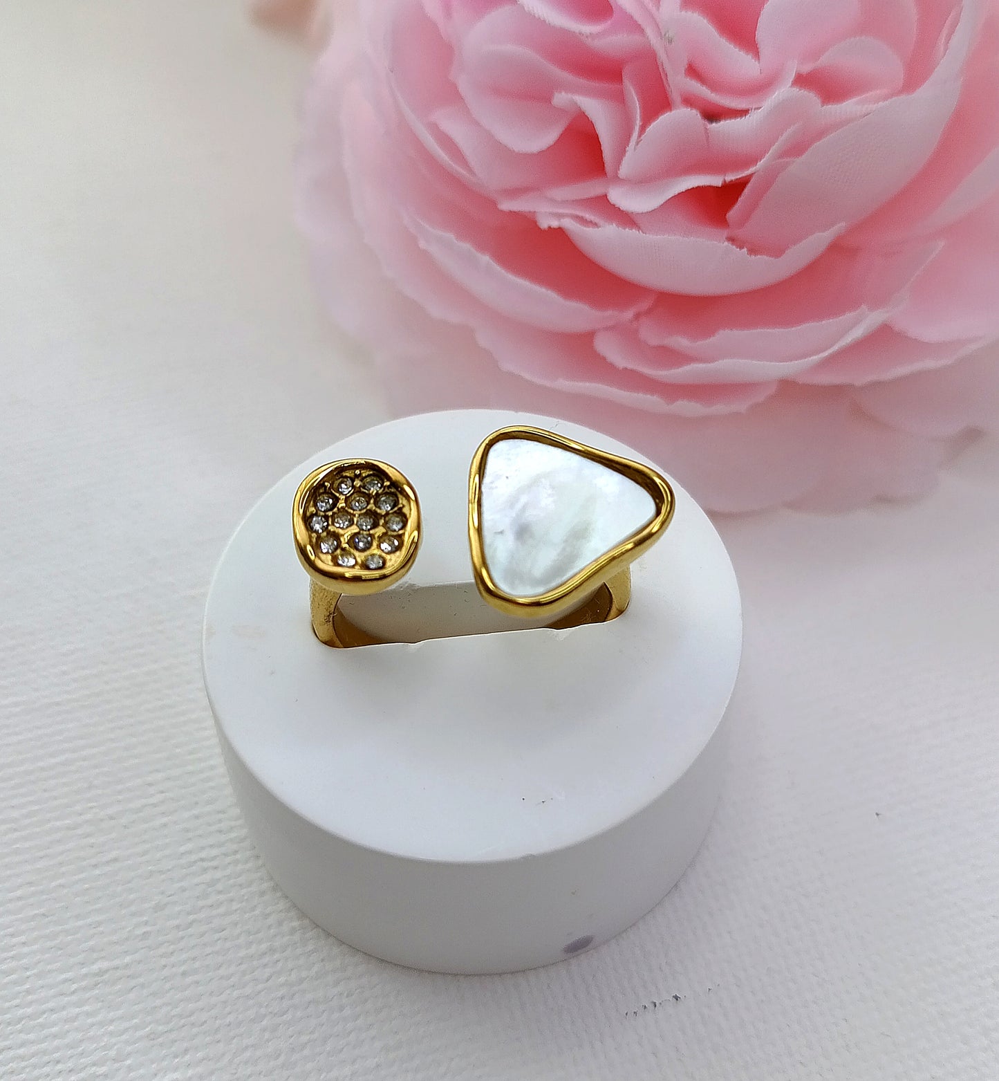 Bague Harper /Acier inoxydable oxydes de zirconium