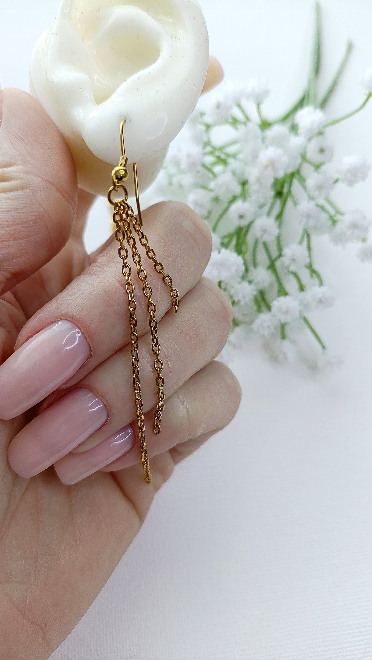 Boucles d'oreilles June / Acier inoxydable