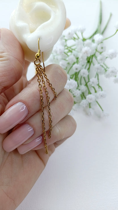 Boucles d'oreilles June / Acier inoxydable