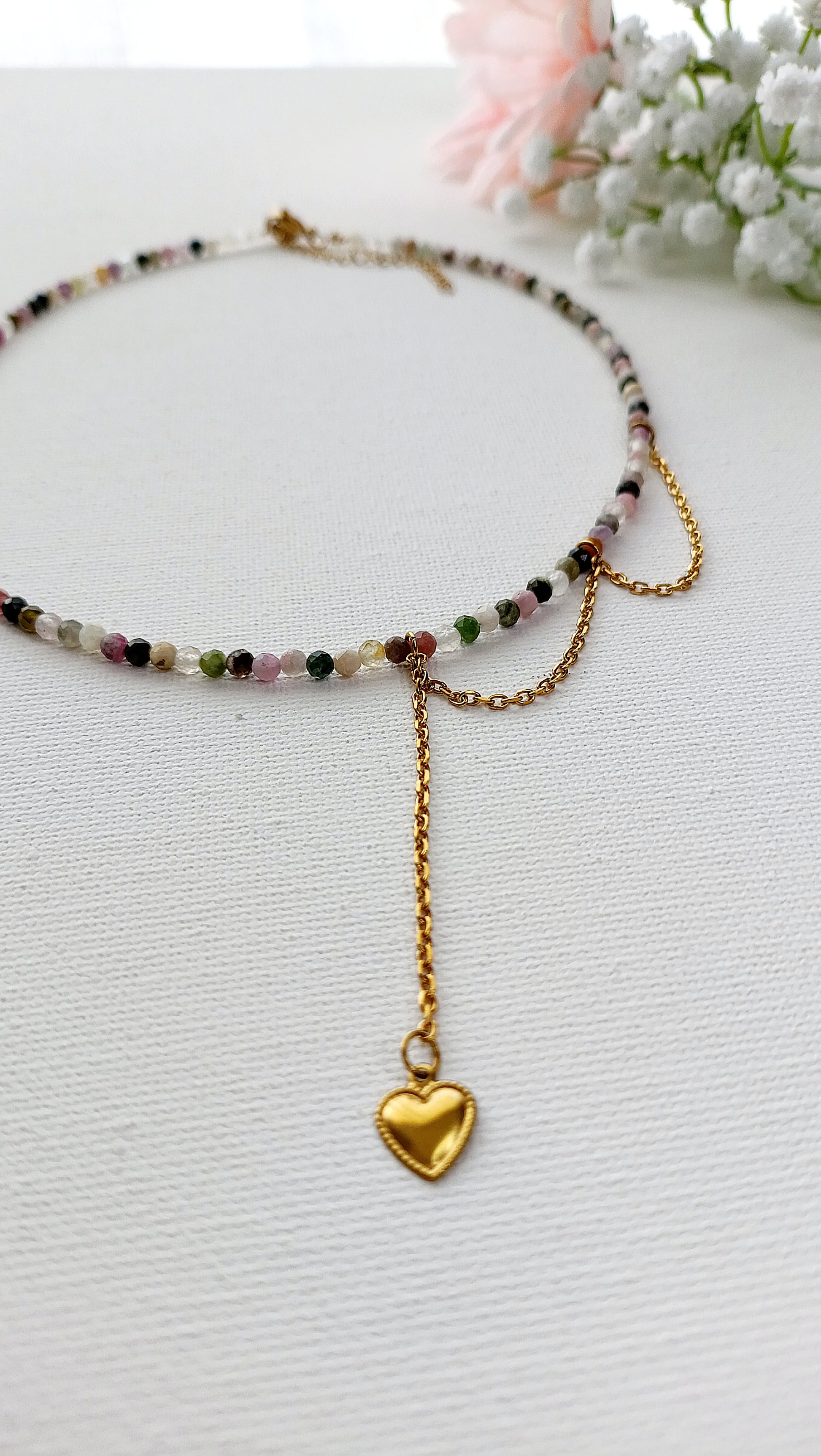 collier dentelle femme, collier femme en tourmaline, collier femme en perles de tourmaline, collier femme tourmaline pas cher, collier femme tourmaline original, collier femme tourmaline tendance, collier femme tourmaline fantaisie