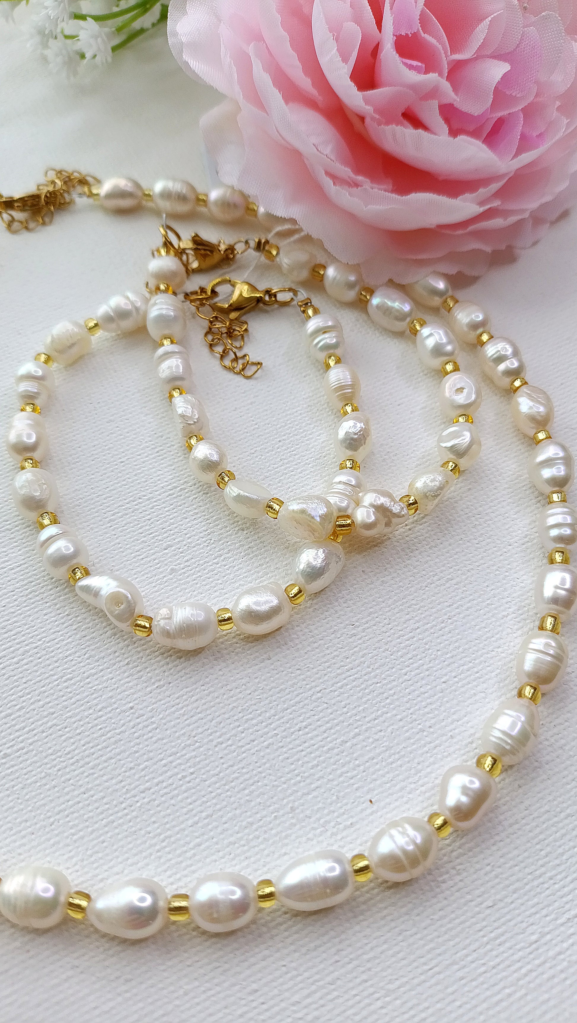 Bracelet femme en perles d'eau douce naturelles, bijoux femme en perles d'eau douce naturelles, bijoux femme en perles d'eau douce pas chers