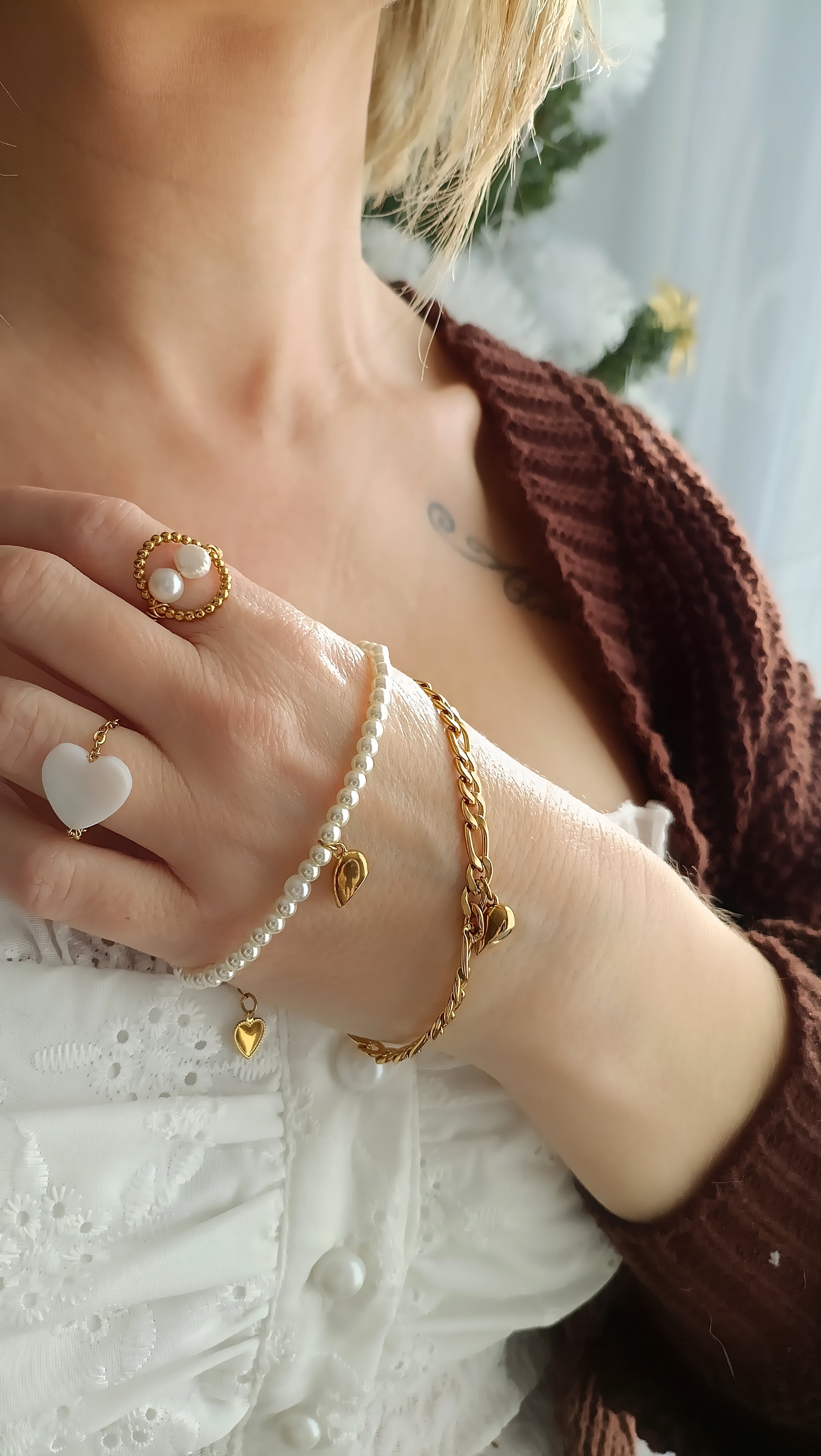 duo de bracelets pour femme, bracelets d'amitié, bracelets d'amour, lot de deux bracelets d'amitié, bracelet avec pendentif cœur femme, idée cadeau de couple, bracelet de couple, idée cadeau saint valentin, idée cadeau fête des mères