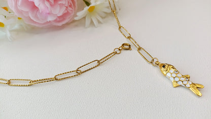 Sautoir femme pas cher, sautoir femme en acier inoxydable pas cher, sautoir femme avec pendentif poisson, bijoux femme printemps été 2026 pas chers, bijoux printemps été originaux, bijoux de créateur pas chers, bijoux franaçsi pas chers, site de bijoux français, site de bijoux franaçsi de créateur, site de bijoxu de créateru franaçsi, site de bijoux acier pas chers, site d ebijoux acier de qualité, site de bijoux acier en france, bijoux été 2026, site d ebijoux femme français