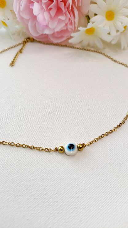 Collier de protection œil truc femme, collier de protection œil grec femme, collier de protection œil femme