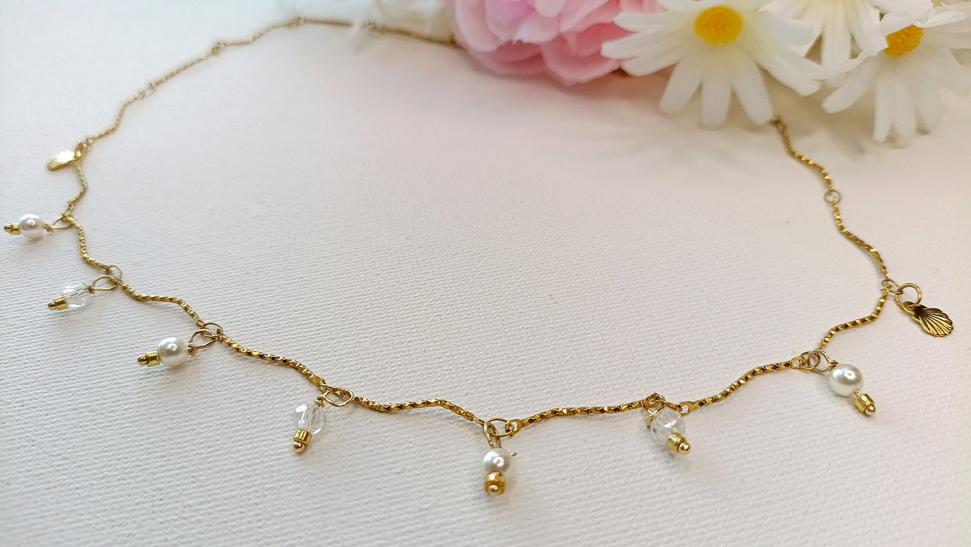 Collier femme perles d'eau douce, bijoux femme printemps été 2026 pas chers, collier femme été 2026