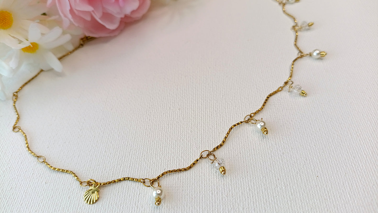 Collier femme perles d'eau douce, bijoux femme printemps été 2026 pas chers, collier femme été 2026