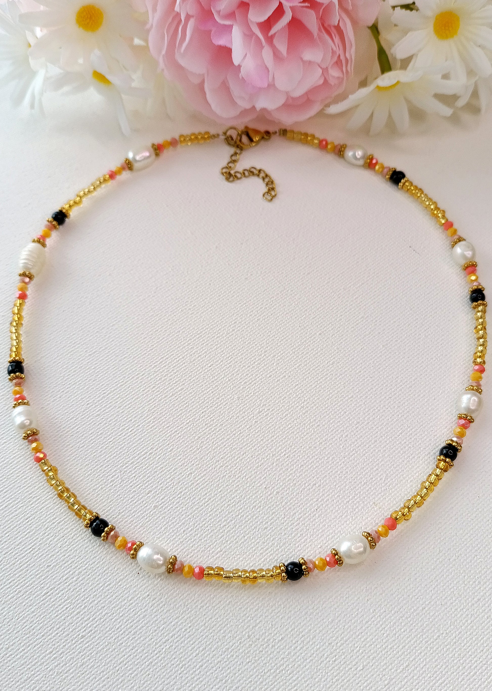 Collier taliman pour femme, collier talisman en perles pour femme, collier protectuer femme, collier onxys noir, collier perles onyx noir, collier femme en onyx noir, site de bijoux de créateur pas cher, site de bijoux français, site de bijoux tendances pas cher français, bijoux printemps été 2026 marie claire