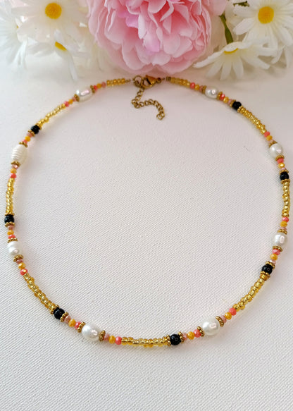 Collier taliman pour femme, collier talisman en perles pour femme, collier protectuer femme, collier onxys noir, collier perles onyx noir, collier femme en onyx noir, site de bijoux de créateur pas cher, site de bijoux français, site de bijoux tendances pas cher français, bijoux printemps été 2026 marie claire
