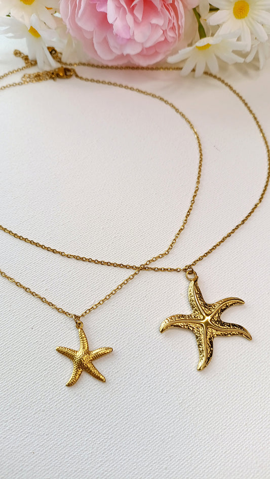 Collier Petite Etoile de mer  / Création de collier, Acier inoxydable