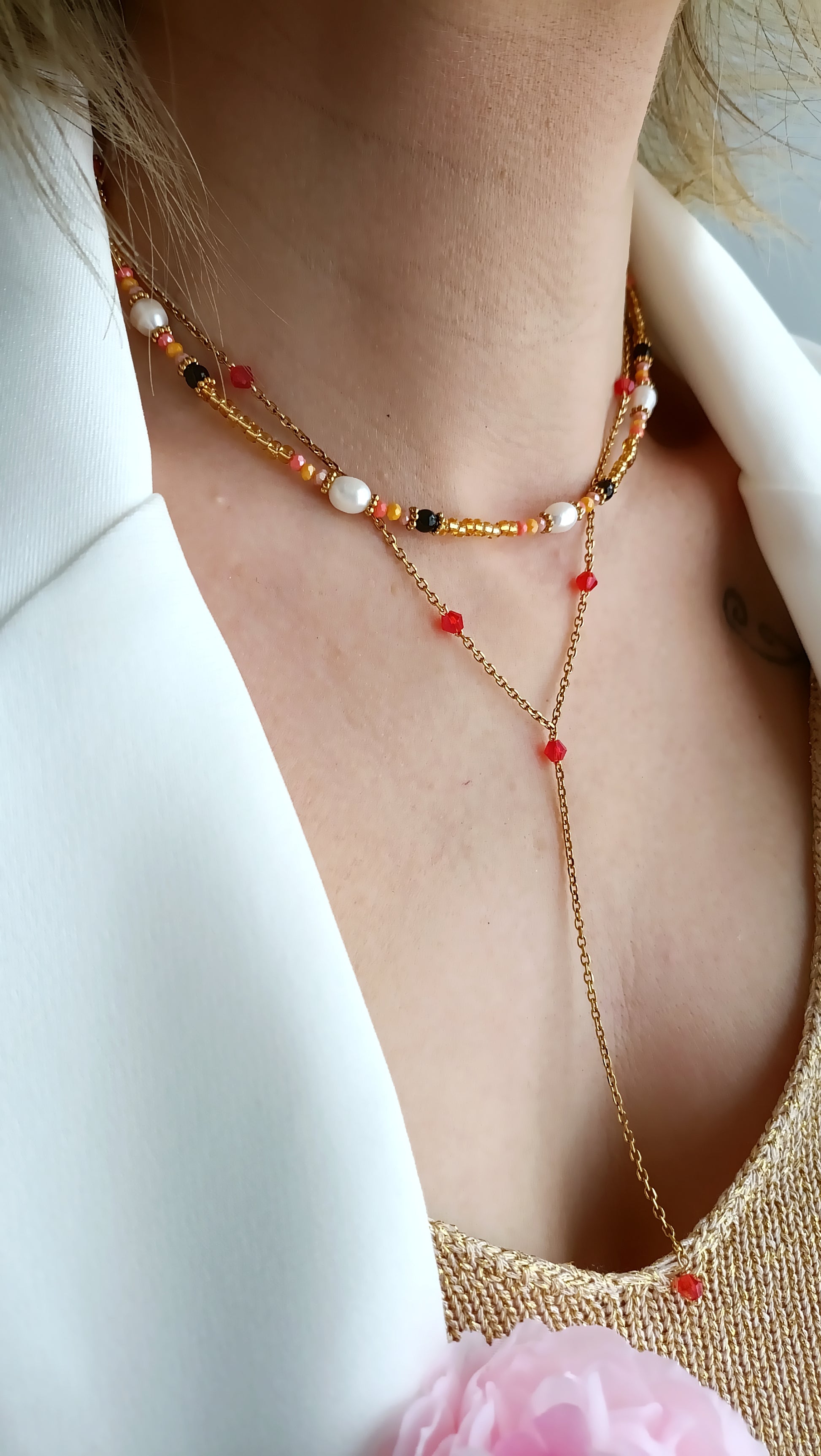 Collier taliman pour femme, collier talisman en perles pour femme, collier protectuer femme, collier onxys noir, collier perles onyx noir, collier femme en onyx noir, site de bijoux de créateur pas cher, site de bijoux français, site de bijoux tendances pas cher français, bijoux printemps été 2026 marie claire