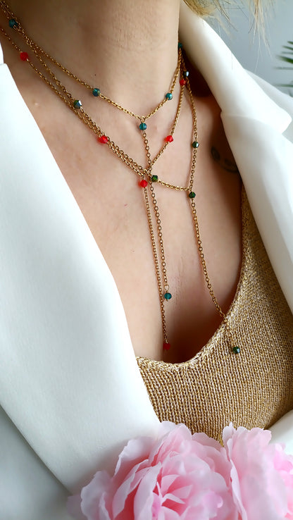 Collier Renaissance / Création Acier inoxydable et perle preciosa