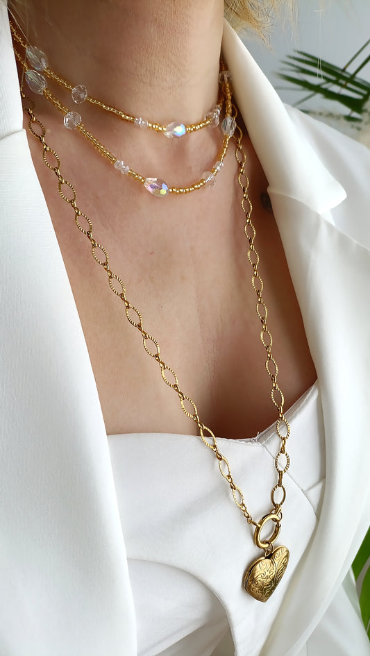 Collier femme qui brille beaucoup, collier femme printemps été 2026, site de bijoux de créateur pas cher, site de bijoux femme originaux, site de bijoux femme de qualité, site de bijoux femme français, collier femme avec des cristaux, site de bijoux français