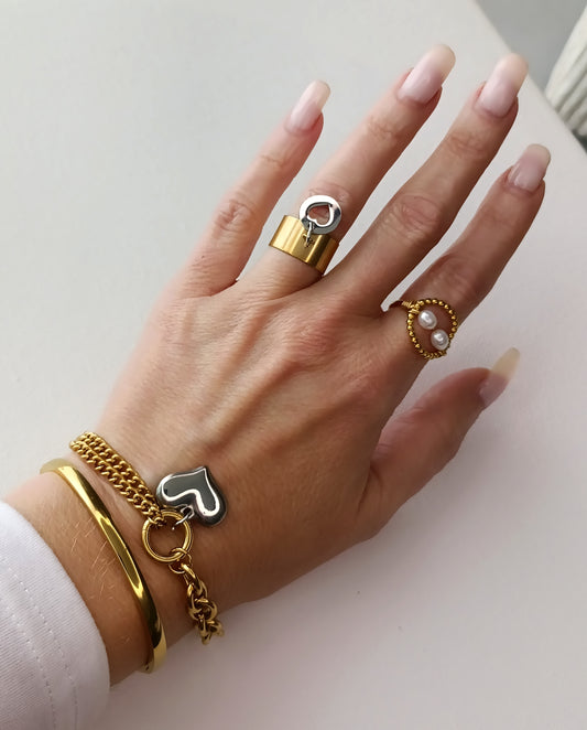 bague femme doré et argenté, bijoux femme doré et argenté, bijoux mélange or et argent, bijoux mélange doré et argenté, bague femme doré et argenté, bague doré et argenté femme