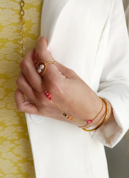Bracelet femme en perles nacrées, bijoux femme en acier inox, bracelet femme en acier inox pas cher, bijoux artisaux français, bijoux de créateurs français, bijoux fantaisie hypoallergéniques, bijoux artisanaux français abordables, bijoux fantaisie hypoallergéniques, bracelet femme grosses perles, site de bijoux fantaisie en acier inox pas cher, site de bijoux faits en france, bijoux de main en acier, bijoux de main fantaisie en acier et nacre