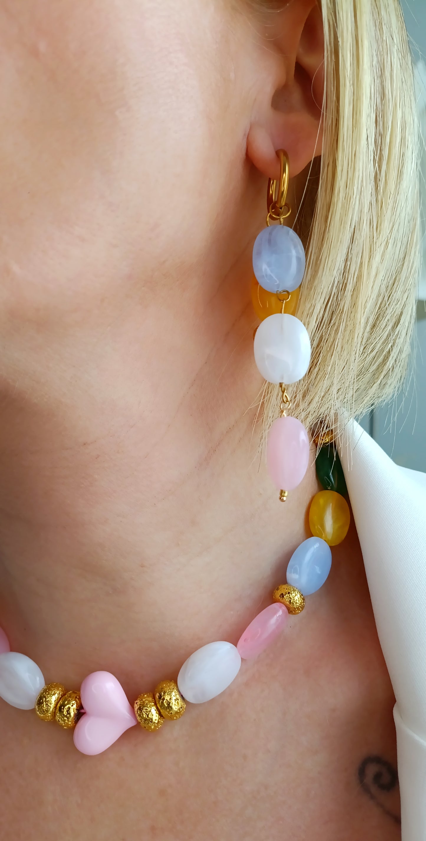 bijoux de créateurs français, bijoux en acier inox hypoallergéniques, site de création de bijoux français pas chers, bijoux de créateurs français pas chers, bijoux de créateur pas cher français, collier grosses perles, ras de cou femme grosses perles, collier femme grosses perles, bijoux artisanaux français, bijoux grosses perles femme