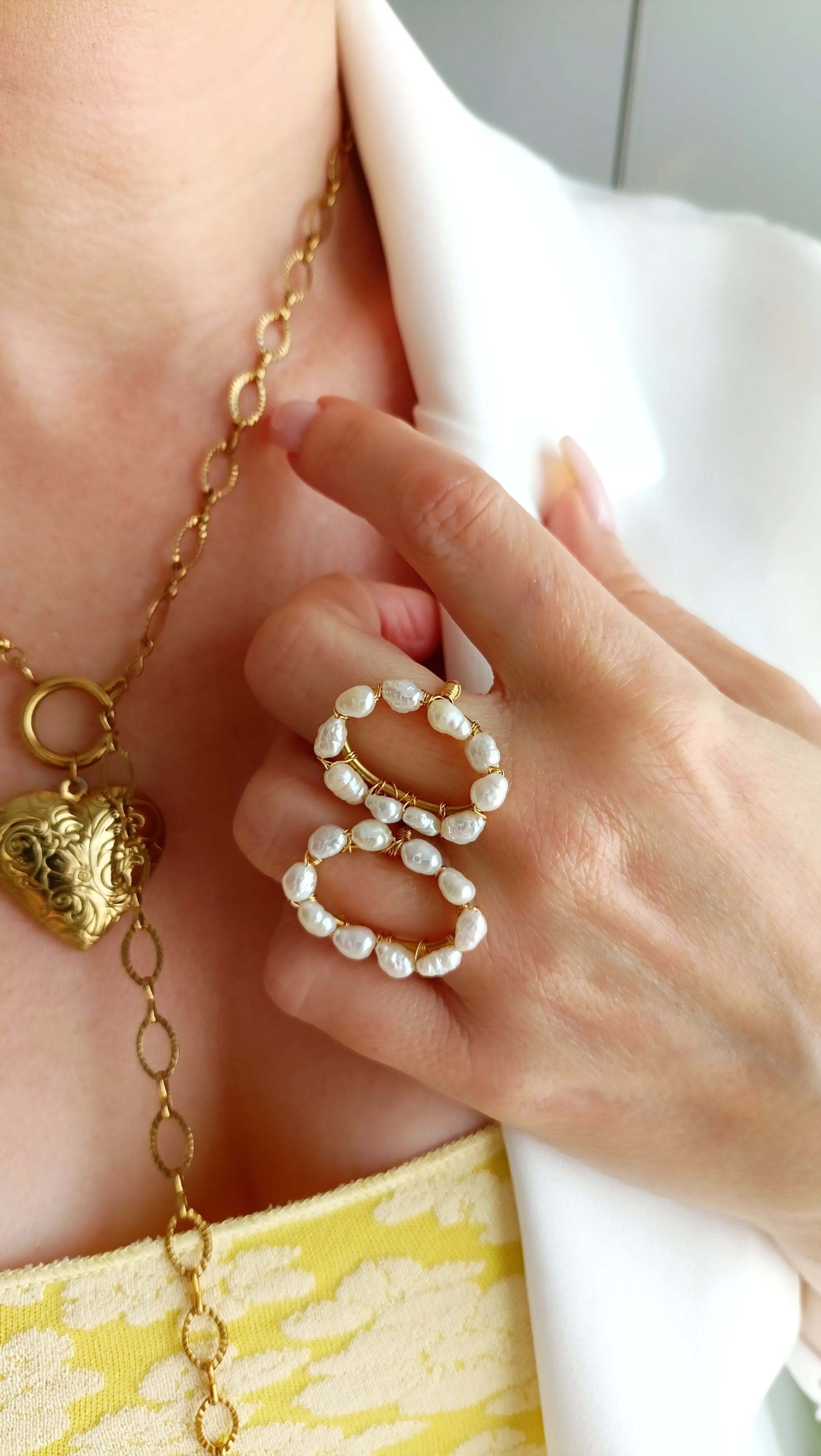bague fantaisie femme perles d'eau douce, bague fantaisie acier inoxydable pas cher, site de bijoux fantaisie pas chers, site de bijoux de créateur français, bijoux fantaisie hypoallergéniques, bijoux artisanaux français, bijoux de créateur français pas chers