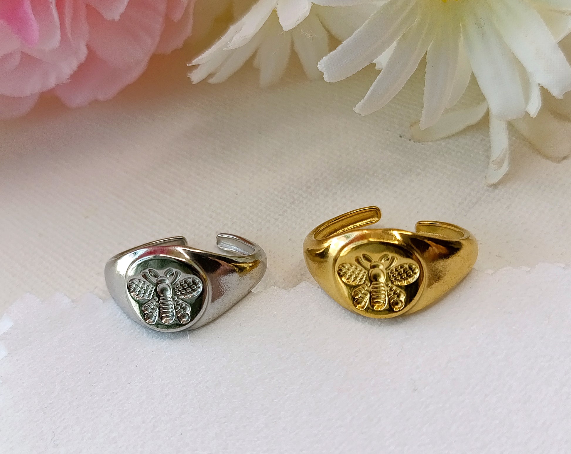 bague femme en acier inoxydable doré or, bague femme en acier inox plaqué or, bague femme fantaisie, bagues femme originales, bagues femme de qualité, bague femme pas chères, bagues femme en acier inox pas chères, bague femme, bague femme unique by m, bague femme aparanjan, bague femme musardise, bague femme manège à bijoux, bagues femme my house of jewels, bague femme bijoux brigitte, bagues femme très belles, bagues femme résistantes, chevalière femme en acier inoxydable