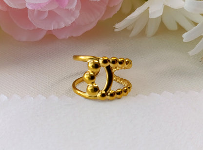 bague femme en acier inoxydable doré or, bague femme en acier inox plaqué or, bague femme fantaisie, bagues femme originales, bagues femme de qualité, bague femme pas chères, bagues femme en acier inox pas chères, bague femme, bague femme unique by m, bague femme aparanjan, bague femme musardise, bague femme manège à bijoux, bagues femme my house of jewels, bague femme bijoux brigitte, bagues femme très belles, bagues femme résistantes, bague malachite femme acier