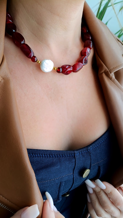 bijoux de créateur rodez, bijoux faits main rodez, bijoux fantaisie rodez, bijoux fantaisie aveyron, bijoux de créateur aveyron, bijoux en acier inoxydable rodez, collier grosses perles rouge et perle d'eau douce, collier grosses perles vertes et perle d'eau douce, collier grosses perles noires et perles d'eau douce, site de bijoux français, site de bijoux en acier inoxydable pas cher