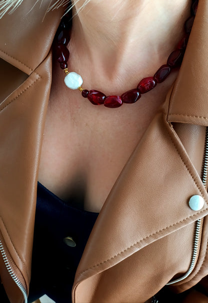 bijoux de créateur rodez, bijoux faits main rodez, bijoux fantaisie rodez, bijoux fantaisie aveyron, bijoux de créateur aveyron, bijoux en acier inoxydable rodez, collier grosses perles rouge et perle d'eau douce, collier grosses perles vertes et perle d'eau douce, collier grosses perles noires et perles d'eau douce, site de bijoux français, site de bijoux en acier inoxydable pas cher