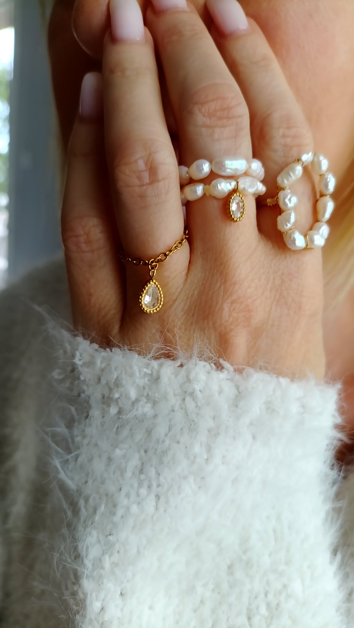 Bague Mon précieux / Acier inoxydable, oxyde de zirconium