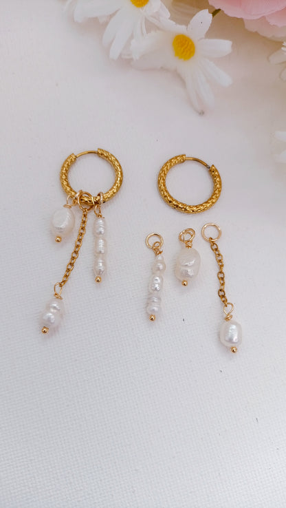 boucles d'oreilles perles d'eau douce femme, boucles d'oreilles en perles d'eau douce, bijoux en pelres d'eau douce, bijoux artisanaux rodez, bijoux de créateur rodez, bijoux fantaisie rodez, bijoux rares fabriqués en france, bijoux de qualité fabriqués en france, bijoux fantaisie pas chers, bijoux français, marque de bijoux français, créoles perles d'eau douce interchangeables