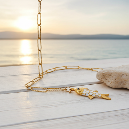 Sautoir femme pas cher, sautoir femme en acier inoxydable pas cher, sautoir femme avec pendentif poisson, bijoux femme printemps été 2026 pas chers, bijoux printemps été originaux, bijoux de créateur pas chers, bijoux franaçsi pas chers, site de bijoux français, site de bijoux franaçsi de créateur, site de bijoxu de créateru franaçsi, site de bijoux acier pas chers, site d ebijoux acier de qualité, site de bijoux acier en france, bijoux été 2026, site d ebijoux femme français