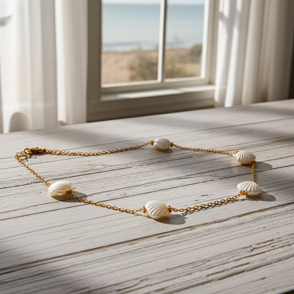 collier femme ras de cou coquillage saint jacques, collier femme printemps été 2026, bijoux femme printemps été 2026pas chers, collier femme de créateur français, bijoux français