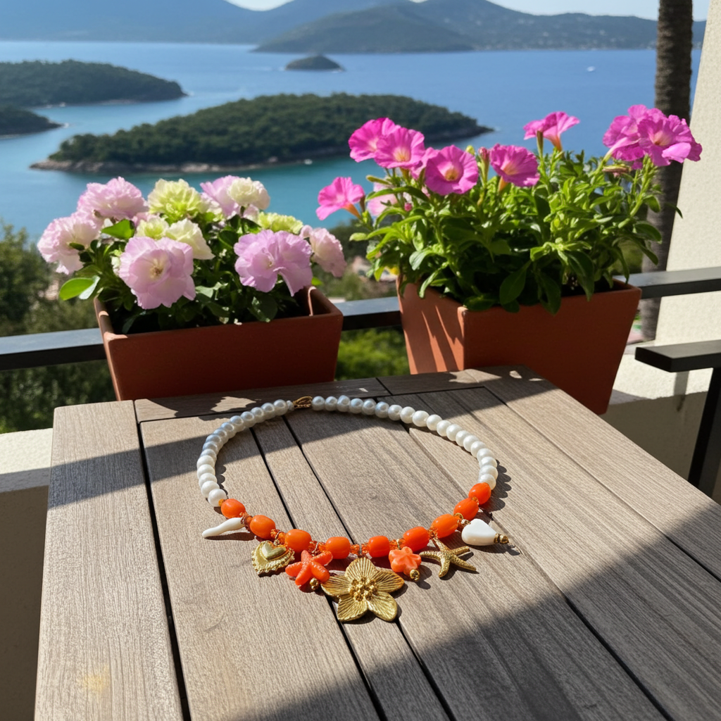 site de bijoux français, collier à breloques en perles oranges, collier à charms orange, collier à pendentifs oranges, collier en perles et breloques oranges pas cher, site de colliers à breloques pas cher, site de collier à charms pas cher, collier femme en perles oranges et breloques, collier femme printemps été 2026, collier été 2026 pas chers, site de bijoux femme en acier français âs chers, site de bijoux acier pas chers