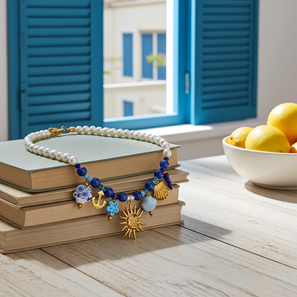 site de bijoux français, collier à breloques bleu, collier à charms bleu, collier à pendentif bleu, collier en perles bleues et breloques bleu pas cher, site de colliers à breloques pas cher, site de collier à charms pas cher, collier femme en perles bleu et breloques, bijoux printemps été 2026, site de bijoux français pas chers, bijoux été 2026 pas cher, collier acier femme frnataisie, site de bijoux en acier pas cher, ite de bijoux tendance pas chers français