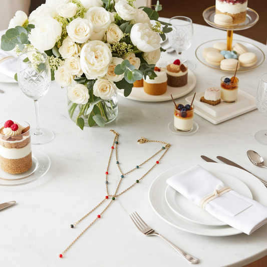 Collier Renaissance / Création Acier inoxydable et perle preciosa