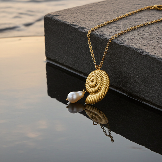 collier femme gros coquillage doré pas cher, collier femme gros coquillage, site de bijoux pas chers pour femme, site de bijoux de créateur français, site de bijoux de qualité pas cher, bijoux printemps été 2026 pas chers français